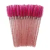 Herramientas de Belleza: Cepillo Rizador de Cejas en Espiral, Cepillo de Cristal, Cepillo para Pestañas, Cepillo Portátil Desechable de Colores