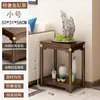 Soporte para Acuario y Soporte para Flores de Madera Maciza Integrado, Combinación de Piso Alto-Bajo para Sala de Estar, Base para Acuario con Estante de Almacenamiento Multicapa de Carga