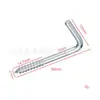 En stock Gancho Galvanizado Tornillo Autorroscante Gancho de Ángulo Recto Tornillo de 7 Palabras Gancho de 7 Palabras Tornillo para Marco de Fotos Tornillo en L