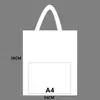 Bolsa de Lona Logo Personalizado Bolsa de Lona Lisa Bolsa Tote Publicidad Promocional Bolso de Hombro Bolsa de Lona para Compras Personalización