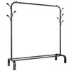Perchero Moderno Minimalista de Acero al Carbono, de Pie Vertical Moderno Minimalista para Uso Doméstico, Colgador de Ropa y Pantalones, Colgador de Corbatas, Almacenamiento con Compartimentos