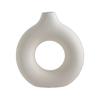 Estilo Nórdico Criativo Formato de Rosca Vaso de Plástico Decoração de Sala de Estar de Casa Ornamentos de Mesa de Jantar Vaso de Flores Circular