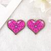 Venta Caliente Transfronteriza Acrílico de Doble Cara Espeluznante Corazón de Halloween DIY Aretes Collar Llavero Material