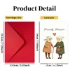 Amazon Temu Tarjeta de Felicitación Conmemorativa de Amistad que Dura para Siempre con Sobre Tarjeta de Mensaje Creativa Nueva e Interesante Plegable