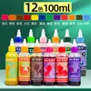 Pintura tie-dye, kit de herramientas para manualidades DIY para niños, kit de materiales, tinte, tela, camisetas, pañuelos y bufandas cuadradas