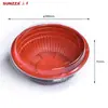 Sanze Caliente 350/500/550/700/1000ml Tazón para Llevar de Plástico para Arroz y Sopa, Apto para Microondas