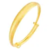 Pulsera de Empuje y Tirón Estilo Antiguo Dorada Dura 3D Imitación Oro de Arena Vietnamita, Latón Chapado en Oro Puro, Pulsera Tradicional para Mujer al por Mayor