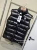 Chaleco de Algodón Transfronterizo Mengjia para Hombres y Mujeres con Capucha Desmontable, Mismo Estilo que Meng, Chaleco Chaqueta Impermeable Clásico Nfc Brillante