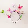 Amazon Cross-border Faixa de Cabelo Borboleta Anel de Cabelo Acessório de Cabeça Super Imortal Mori Imortal Noiva Faixa de Cabelo Casamento Grampo de Cabelo Borboleta