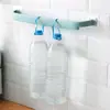 Barra de Toalha sem Furo para Banheiro, Porta-Toalha de Parede Duplo Estendido, Porta-Chinelos de Haste Única para Vaso Sanitário