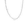 S999 Plata de Pie Cuadrado de Plata Rota Collar para Mujer Todo-partido Moda Lujo Ligero Simple Estilo Frío Irregular Collar Mujeres