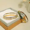 Pulsera Snap-On de Acero Inoxidable Chapada en Oro Real Estilo Fresco y Dulce de Colores Ins Accesorios de Joyería al por Mayor Estilo Ins