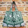 Bolsa de Compras Grande Impresa Lista de Fábrica Bolsa de Nylon Impermeable Bolsa Ecológica Bolsa para la Compra de Comestibles Bolso de Mano Bolsa Plegable