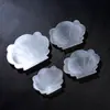 Cuenco desmagnetizador de concha de yeso translúcido marroquí natural adornos de nitrito decoración de manualidades de cristal para el hogar