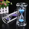 Ampulheta Criativa de Cristal para Crianças 30/60 Minutos Ornamento de Vidro Decoração de Casa Presente para Colega de Classe