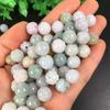 Collar de cuentas de calabaza de 10 mm de jadeíta natural tipo A de Myanmar, pulsera de cuentas sueltas, artesanías de jade, joyería de jade
