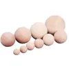 Bolas de Madeira Sólida, Acessórios DIY Feitos à Mão, Bolas de Madeira na Cor Natural, Bolas Redondas Grandes, Bolas Pintadas, Contas Redondas Podem Ser Processadas