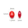 Cuentas de vidrio de color galvanizado de jade de porcelana ovaladas ojo de buey de 9x12 mm transfronterizas accesorios para joyería DIY material para collares y pendientes