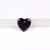 20mm Cristales Naturales Piedra Bruta Corazón Adornos Piedra Natural Forma de Corazón Accesorios para Joyería DIY con Agujeros Corazón Piedra de Palma