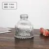 Vaso Pequeno de Luxo Leve Atacado de Alta Qualidade, Conjunto de Arranjo Floral para Mesa de Cabeceira Transparente Estilo Ins, Vaso de Vidro de Boca Pequena