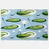 Toalla de Golf Personalizada Tejido de Gofre Poliéster Nylon Toalla Deportiva de Golf Logo Bordado Gancho de Metal Absorbente