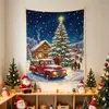 Fondo de fiesta de Navidad transfronteriza, fondo de pared para fotos de eventos festivos, tela decorativa para crear una atmósfera acogedora en dormitorios y habitaciones