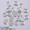 Explosões vermelhas líquidas de jóias de unhas misturadas mini nicho branco DIY em forma plana atacado gota de água amor diamante quadrado