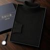 Suéter de Caxemira Masculino Inverno Espessado Solto Quente Suéter Gola Alta Lã Suéter Masculino Camada Base Tamanho Grande Roupa Íntima