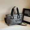 Moda Transfronteriza Bolso de Mujer Nuevo Versátil Bolso de Algodón Bolso de Mano para Hombro Gran Capacidad Bolso Suave Bolso Cruzado Casual