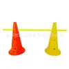 Cubo Señalizador de 50 cm con Fondo Redondo y Agujero Objeto Señalizador a Prueba de Viento Obstáculo Cubo para Helados Entrenamiento de Fútbol Cubo Cónico Multifuncional