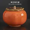 Pote de Chá de Maçã, Pote de Doces para Casamento, Pote Grande de Cerâmica Selado de Caqui, Caixa de Doces Estilo Chinês para Celebração de Casamento Atacado