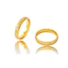 Anillo de Hello Kitty bañado en oro para mujer, anillo con patrón en relieve y interior liso, chapado en cobre, anillo de pareja, moderno y versátil