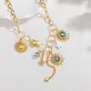 Popular Collar de Acero Inoxidable con Estrella de Cinco Puntas Dorada de 18K de Amazon Lujo Accesible Nicho Versátil de Larga Duración que No se Desvanece