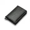 Amazon Rfid Fibra de Carbono Anti-Robo Tarjetero Metal Tarjeta Cartera Multitarjeta para Hombre Tarjetero