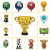 Nuevos Globos Transfronterizos para el Mundial 2026 Decoraciones con Forma de Balón de Fútbol Decoraciones de Camisetas Suministros para Fiestas de la Eurocopa
