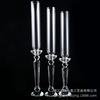 Marca Crystal Estilo Europeo de Cristal Boda Simple Multifacético Base de Cara Polo Bola Redonda Portavelas de Cristal Portavelas de Cristal