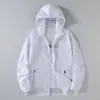 Abrigo para hombre de verano protección solar ropa talla grande holgado combinable simple con capucha deportivo casual chaqueta abrigo fino