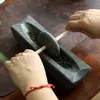 Molino de Té de Piedra Azul, Molinillo de Medicamentos de las Dinastías Tang y Song, Bandeja de Té Antigua para Té en Polvo, Molienda de Té, Mortero de Piedra para Moler Té