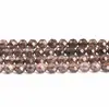 Suministro directo de fábrica cuentas sueltas de cristal de té accesorios para joyería DIY cuentas para pulsera superficie de corte cristal ahumado esmerilado cristal de té venta al por mayor