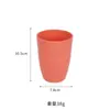 Taza de Agua de Paja de Trigo para Comercio Exterior, Taza de Barriga Grande, Vaso para Cepillo de Dientes Infantil, Vaso de Plástico para Beber Directamente, Taza para Alojamiento, Venta al por Mayor con Impresión de Logo