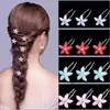 Horquilla en forma de U con Flores y Pedrería, Accesorio para el Cabello de Novia para Peinados Recogidos y Trenzas, Adorno para el Cabello Hanfu Simple y Elegante