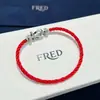 Pulseira Fred fivela de ferradura pulseira de fio vermelho fivela de oito fivela náutica pulseira de ouro ouro rosa platina diamante
