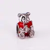 Accesorios para joyería DIY al por mayor gota de aceite Diamante aleación de plata Xizang cuentas de agujero grande pulsera de cuentas color oro rosa