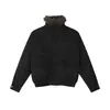 Ropa para Hombre Mtlclothes Estilo Coreano Sencilla y Versátil Cuello Alto con Borde Grueso Holgada Casual Chaqueta de Algodón para Abrigo.