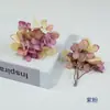 Kit de Materiais para Headdress de Flor de Hortênsia em Cores de Outono para Pintura a Óleo, 16 Peças, Acessórios para Grampo de Cabelo, Venda Quente Transfronteiriça, Kit de Material DIY, Decoração de Caixa de Presente