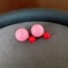 Pendientes de plata con forma de flor rosa para niña, bonitos y elegantes, con personalidad dulce, de alta calidad y que combinan con todo.