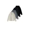 Chamarra con capucha de corte holgado para mujer, nueva colección otoño/invierno 2026, casual, minimalista, versátil, con doble cremallera