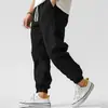2026 Estación Independiente de Amazon Y2 Nuevos Pantalones Casuales de Playa para Hombre de Algodón y Lino Cintura Elástica Pierna Recta Color Sólido Puño