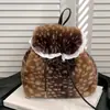 Nova Coleção Outono/Inverno 2026 Estilo Casual Fofo Moda Pelúcia Versátil Grande Capacidade Bolsa de Ombro Único/Duplo