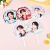 Leque Transparente Personalizado com Rosto de Celebridade, Leque de Suporte para Shows em PVC Transparente de Lado Único, Leque Publicitário de Suporte Personalizado